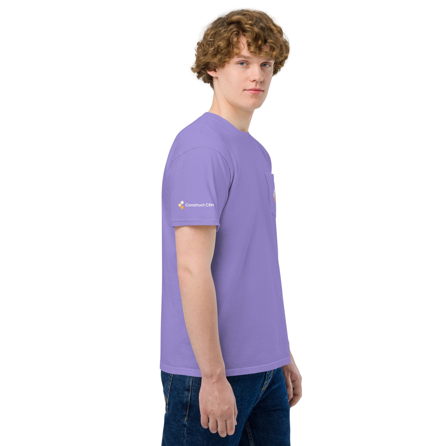 Unisex garment-dyed pocket t-shirt
